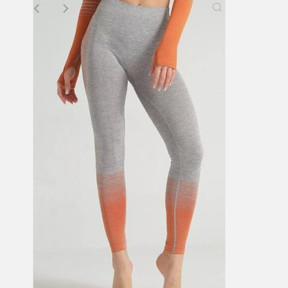 Gymshark LIKE NEW high rise fitted full length ombre booty leggings size XS - Picture 2 of 8
